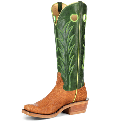 RIOS BOOTS | 16" JADE NAVAJO BISON & BRICK OILED ELEPHANT R9031